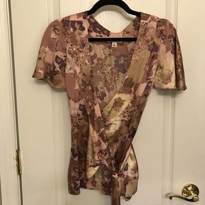 Silk Wrap Blouse from Banana Republic